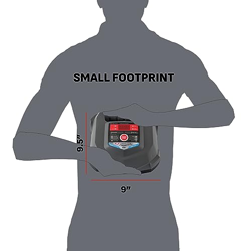Schumacher Electric Car Battery Charger and Maintainer SC1280 4-in-1, 15 Amp, Fully Automatic for 6v and12v Automobile Batteries - Ideal for Motorcycles, Cars, Trucks, SUVs, Marine Batteries, and More - size: Battery Charger and Maintainer (Pack of 2)
