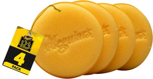 Meguiar's W0004 Supreme Shine 4" Foam Applicator Pads – 4 Count (Pack of 6) - size: (Pack of 6)