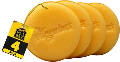 Meguiar's W0004 Supreme Shine 4" Foam Applicator Pads – 4 Count (Pack of 6) - size: (Pack of 6)