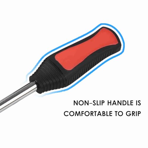 ZJchao Tire Lever Set Durable Multi Functional Tire Spoon Tyre Changing Tool with Protectors Valve Cores for Bike Motorcycle Car Repair and Removal Steel Material 3 (Red 02)