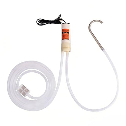 USB Electric Fluid Evacuator Pump, Automotive Oil Extractor Pump for Engine Oil & Fuel Transfer, Portable 12V/USB Liquid Transfer Tool for Car, Motorcycle, ATV, Lawn Mower