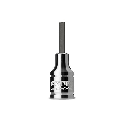 Capri Tools 3-0532 2.5 mm Hex Bit Socket, 1/4-Inch Drive, Metric - size: 2.5 mm, 1/4-Inch Drive