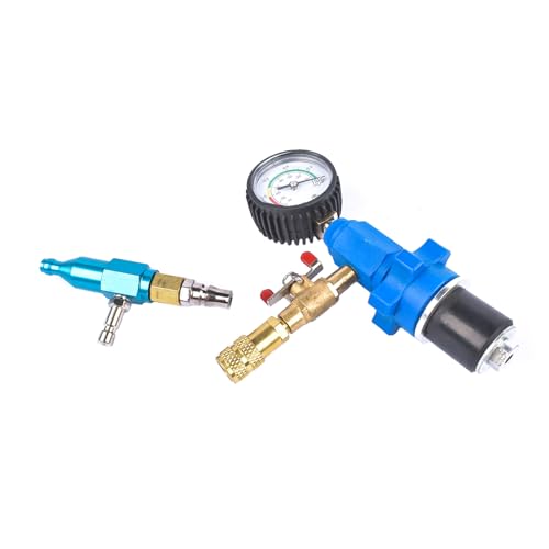 Handor Radiator Coolant Refill Tool Cooling System Radiator Vacuum Purge & Fill Tool Set Coolant Vacuum Refill Kit Coolant Filler with Universal Adapter Hoses for Car Motorcycle Truck
