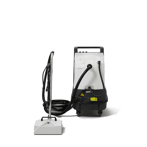Dapper Commercial Box Carpet Extractor with 13" Motorized Brush Head, Hot Water Extraction, Strong Suction and 14.5/10.5 Gal Tanks — Ideal for Hotels, Offices, & Commercial Cleaning - size: 14.5 Gal - Hot Water Extraction