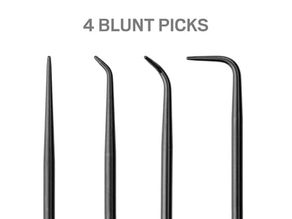 TEKTON Blunt Pick and Hook Set with Pouch (5-Piece) | PNH90404 | Made in USA - style: Blunt Pick and Hook Set (5-Piece, Pouch)