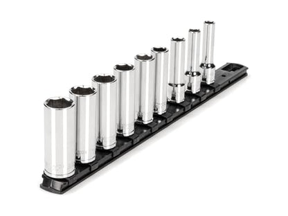 TEKTON 3/8 Inch Drive 6-Point Socket Set, 9-Piece | SHD91105 - size: 9-Piece (5/16-3/4 in.), style: Deep
