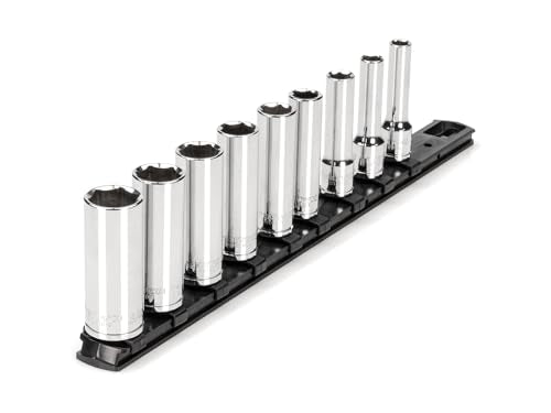 TEKTON 3/8 Inch Drive 6-Point Socket Set, 9-Piece | SHD91105 - size: 9-Piece (5/16-3/4 in.), style: Deep
