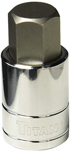 Titan 15619 1/2-Inch Drive x 19mm Hex Bit Socket - size: 19mm