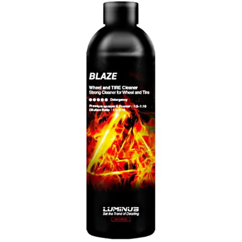LUMINUS Blaze Wheel and Tire Cleaner 500ml – Professional Strength Brake Dust Remover, Concentrated Spray Formula for Rims, Road Grime & Heavy Dirt