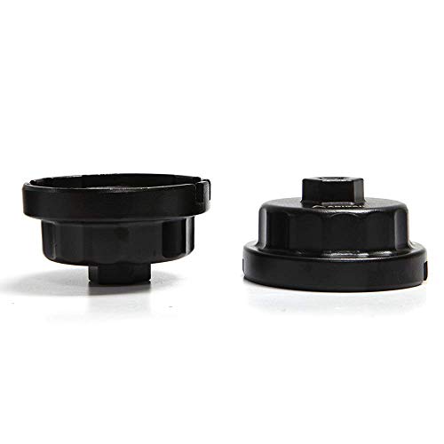 Heavy Duty Oil Filter Wrench Compatible with Toyota,Lexus,RAV4,Camry,Tundra,Highlander,Sienna Oil Filter Cap Removal Socket Tool for 2.5-5.7L Engine with 64mm Cartridge Style Oil Filter Housing
