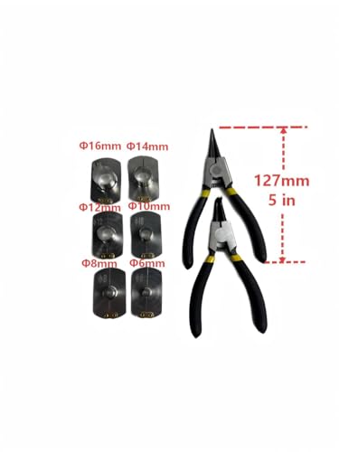 Air Hose Removal Tool Set for Volvo and Euro Trucks 6-16mm Stainless Steel 88800414 JD006-1 JD006-2 JD006-3 (One-piece Air Tube Removal Tool+ pliers) - size: One-piece Air Tube Removal Tool+ pliers
