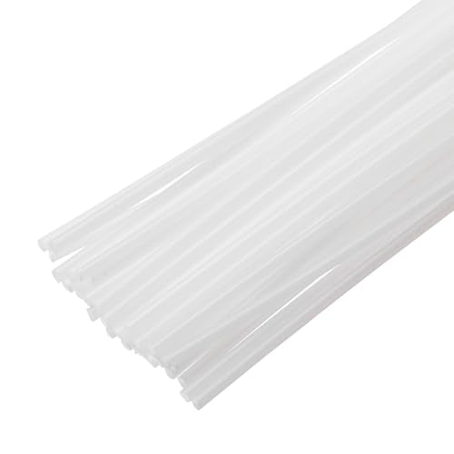 MECCANIXITY 30pcs 8 Inch Plastic Welding Rods PP Welding Strips Welder Rods for Plastic Welder,Car Bumper, Kayak Repair, White - color: White, size: 8 Inch