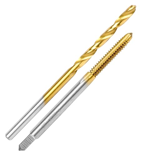 M2x0.4 Tap and 1.6mm Drill Bit for Metal,M2 HSS Metric Drill and Tap Set | Combination of Drill and Tap Kit for Metal - size: M2 x 0.4 Tap - 1.6mm Drill