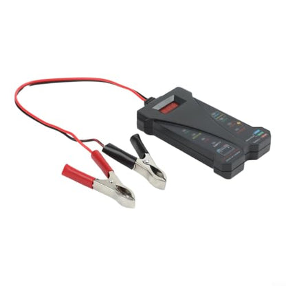 12V Digital Car for battery Tester, for JFIND Voltmeter Alternator for Performance Analyzer with 30A Clips, LED Backlit Display Diagnostic Tool for Vehicle(black)