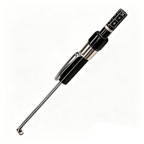 Brake Pad Thickness Detection Pen, 1.5mm Thickness Measuring Gauge with Clear Scale, Portable Tire Tread Depth Tool, High Precision Inspection Gauge for Internal External IV & V Brake Pads