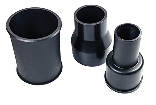 palart 3 Piece Vacuum Adapter Combo Kit Fits Wet Dry Vacuum Cleaners,Connector Accessory | Includes 2-1/2 in to 1-7/8 in. Accessory Adapter, 1-7/8 in. to 1-1/4 in. Adapter, Hose-to-Hose Connector, Connector Accessory