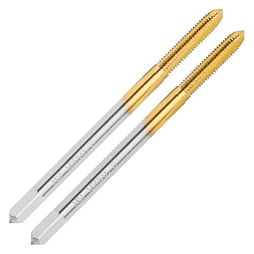 2Pcs M3 X 0.5 Metric Thread Tap,M3 X 0.5mm M2 HSS Right Hand Thread Milling Tap - size: M3x0.5 - 2Pcs