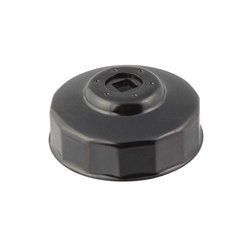 Steelman Oil Filter Cap Wrench 73mm x 14 Flute, Low-Profile Design for Confined Space, Durable Chrome Vanadium Steel - size: 73 Millimeter x 14 Flute