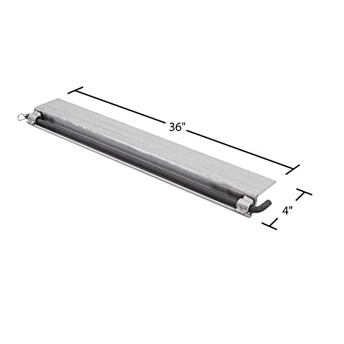 36" Aluminum Skid Seat Attaching Bracket for Pin-End Ramp Systems, HD Ramps