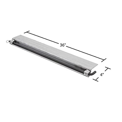 36" Aluminum Skid Seat Attaching Bracket for Pin-End Ramp Systems, HD Ramps
