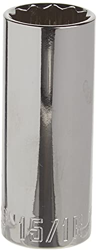 CRAFTSMAN Deep Socket, SAE, 1/2-Inch Drive, 15/16-Inch, 12-Point (CMMT47529) - size: 15/16"