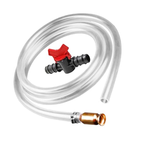 Hemobllo Automatic Siphon Hose Kit for Gasoline 1/2 Oil Siphon Tube Hose Retainer for Simple Fluid Transfer for Automotive and Multi-Purpose Use