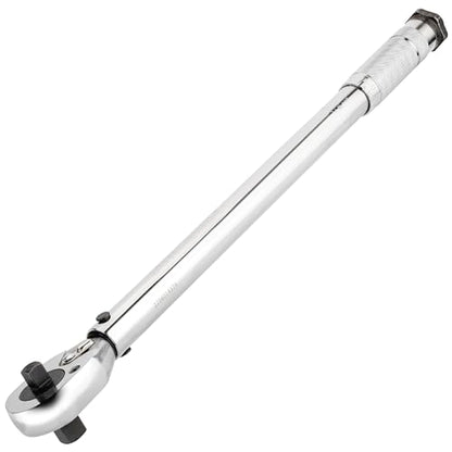 Powerbuilt Dual Drive Torque Wrench, 3/8 and 1/2 Inch Drives, 10ft Lbs, 19-inches Long, 10-150 Feet Range, Micrometer Style Torque Ranges 944001 - size: 1/2 in. and 3/8 in.