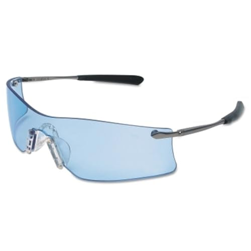 MCR Safety Glasses T4113AF Rubicon T4 Light Blue Lens with UV Protection and Anti-Fog Coating, 1 Pair - size: 1 Count (Pack of 1)