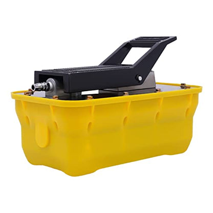 Gdrasuya10 10000 PSI Air Hydraulic Foot Pump with Air Hose and Coupler for Auto Body Frame Machine and Pulling Post Hydraulic Air Foot Pump with 3 Pedal Functions - size: Hydraul Pump Only