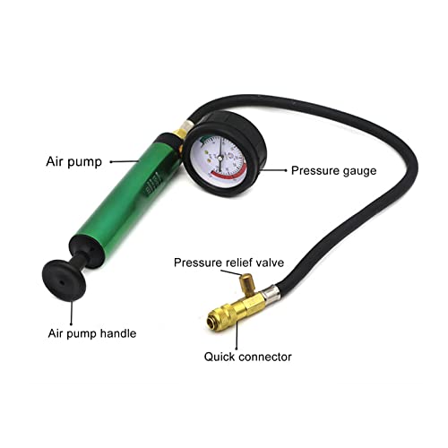Coolant System Vacuum Refill Kit, Radiator Pressure Leak Tester Antifreeze Filler with Universal Fitting, Lightweight Portable Toolbox for Most Vehicles