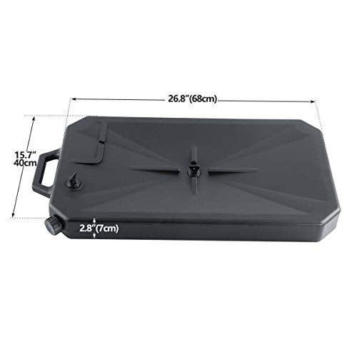 Motorcycle 19L ABS Low Profile Oil Drain Pan W/Spout For Harley Davidson Honda Yamaha Kawasaki - color: 1x Oil Drain Pan