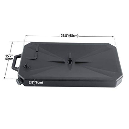 Motorcycle 19L ABS Low Profile Oil Drain Pan W/Spout For Harley Davidson Honda Yamaha Kawasaki - color: 1x Oil Drain Pan