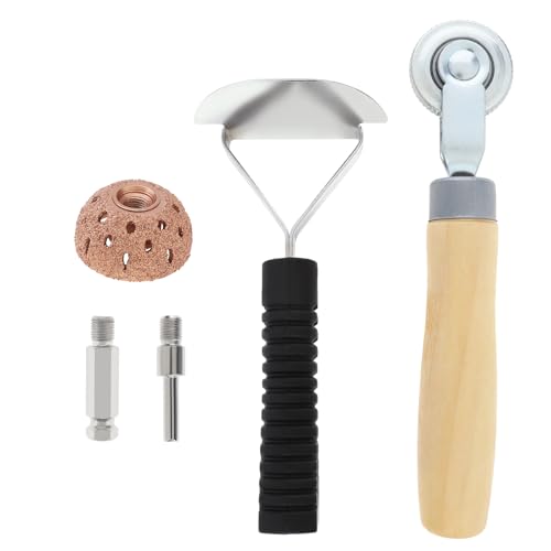 40mm Tungsten Steel Polishing Wheel Tire Repair Tool, with Patch Roller and Repair Scraper for Car Tire Grinding (40mm)