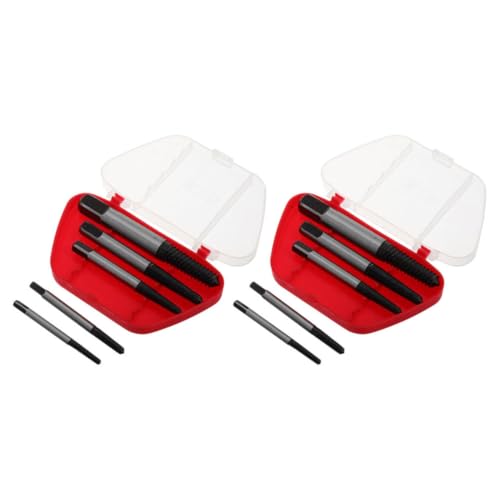 Damaged Screw Extractor Set 5pcs Metric Bolt Remover Kit with Steel Extractor Bits for Broken, Stripped, and Rusted Screws Automotive Repair Tool for Mechanics and DIY Use