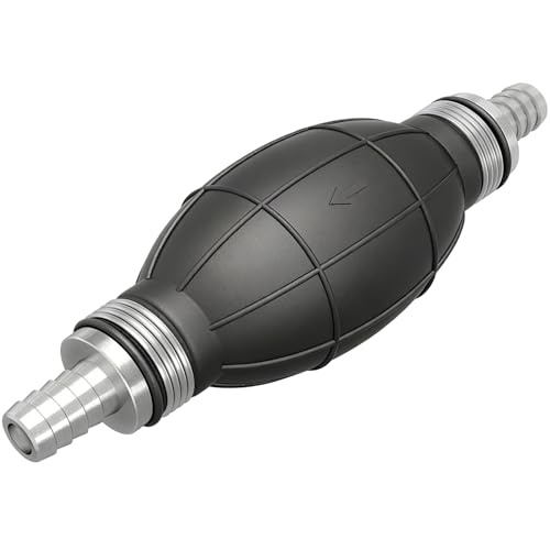 Boat Primer Bulb Pump for Outboard Motor 14mm 1/2” Manual Fuel Bulb - color: Black
