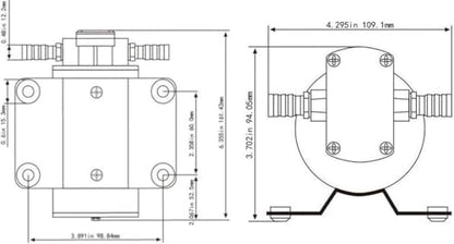 12V Oil Transfer Pump, 3.2GPM Gear Oil Pump, Lubricant Diesel Engine Scavenge Oil Extractor Pump, Electric Portable Oil Suction Pump Self Priming for Marine Machinery Oil Change