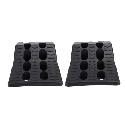 Fabater Wheel Chock, 2PCS Heavy Duty Wheel Stoppers, Tire Stopper Block Set, Autinative Wheel Wedge, Triangular Vehicle Service Ramps for Parking, Garag, Home, Maintenance