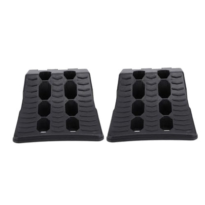 Fabater Wheel Chock, 2PCS Heavy Duty Wheel Stoppers, Tire Stopper Block Set, Autinative Wheel Wedge, Triangular Vehicle Service Ramps for Parking, Garag, Home, Maintenance