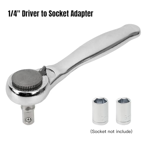SHARDEN 32 in 1 Ratchet Screwdriver Bit Set with Right Angle Offset 1/4" High Torque Driver Handle, Socket Adapter, Extension Bit Holder, S2 Multi Bits for Ratchet Wrench, Screwdriver