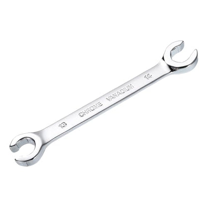 HARFINGTON Flare Nut Metric Wrench 13mm x 14mm CR-V Mirror Polished Chrome Plating Metric Wrench for DIY Hand-making Automotive Repairs and Household Maintenance - size: 13mm x 14mm