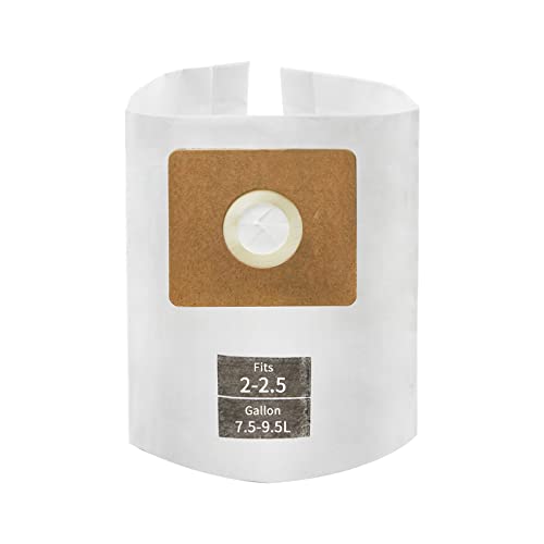 5 Pack Micro Shop VAC Bags 2-2.5 Gallon, ALYYDBG Type B 90668 9066800 9066833, All Around EZ QAM70 and CMXZVBE38774 Premium Disposable Dust Collection Bags - size: 2-2.5 Gallon