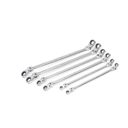 GEARWRENCH 6 Piece 90-Tooth 12 Point Metric GearBox Double Flex Ratcheting Wrench Set | 86830 - style: Metric