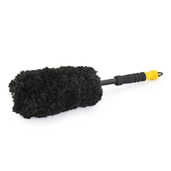 Meguiar's X1902EU Supreme Microfibre Wheel Brush, Medium, Completely Safe Wheel Cleaning, Black - size: Medium
