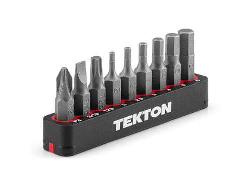 TEKTON 1/4 Inch Bicycle Bit Set with Rail, 9-Piece | DZZ93003