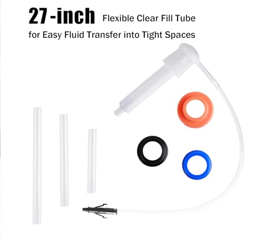 Automotive Fluid Transfer Hand Pump, 30cc Capacity for Gallon Bottles, Oil and Antifreeze Transfer, Wide Mouth Quart Bottles