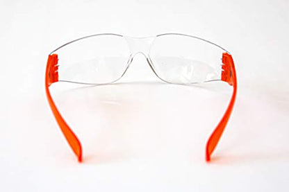 G & F Products 13016-NEW Safety Goggles, 99% Protection Against UV-A, B & C Rays, Impact & Ballistic Resistant, Clear Lenses, 12 Pack - style: Clear Lens 12 Pack Safety Glasses
