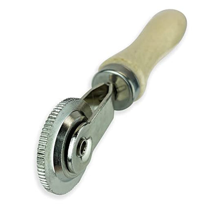 Rema Tip Top Auto Tire and Tube Patch Repair Stitcher Tool, Pushes Air Bubbles from Tire Patches During Flat Tire Repairs with 1-1/2 inch Corrugated Teeth Ball Bearing Wheel