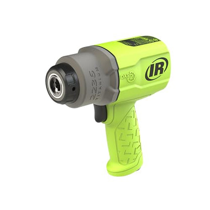 Ingersoll Rand 2236QTIMAX-G DXS2 1/2" Air Impact Wrench, Quiet, 1500 ft-lb Torque, Titanium Hammercase, Friction Ring Retainer, Green - size: Standard Anvil (Single Unit), style: 2236 DXS2, Standard Anvil, Green