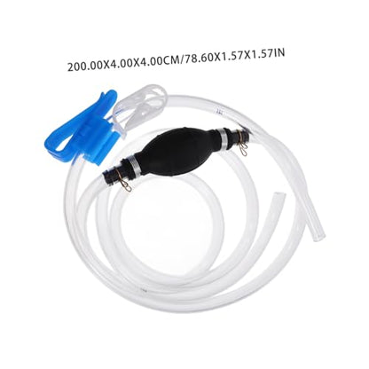 Alipis 1set Hand Gas Pump Siphon Hose Manual Transfer Pump Kit for Oil and Fluid Siphon Hose Integrated Valve for Automotive Motorcycle Use