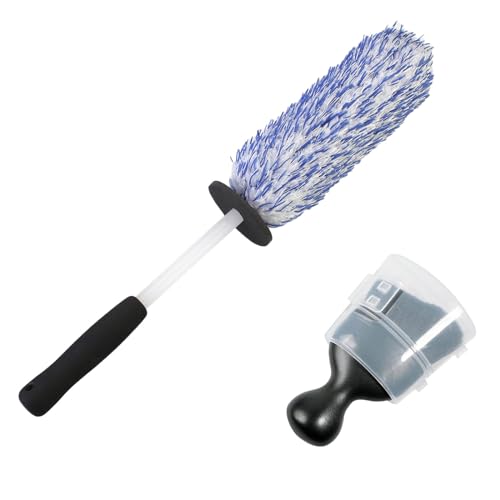 IPELY Metal Free Microfiber Wheel Brush,Wheel Cleaner Brush for Wheel and Rim Detailing, No Scratching